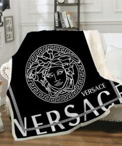 Dark White Logo Fashion Luxury Brand Fleece Blanket Comfortable Blanket Fleece LVT00128