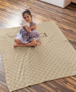 Luxury Brand Golden Luxury Hot Logo Premium Blanket Fleece Home Decor LVT00161