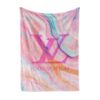 Colorful Logo Luxury Brand Premium Blanket Fleece Home Decor LVT00168