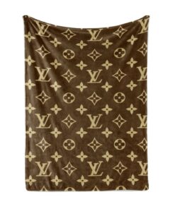 Brown Logo Luxury Brand Premium Blanket Fleece Home Decor LVT00169
