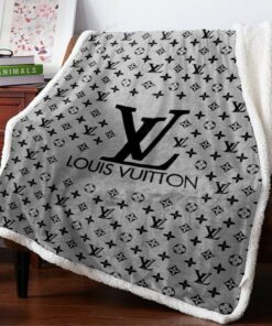 Grey Fashion Luxury Brand Premium Blanket Fleece Home Decor 0512027