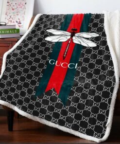 Luxury Brand Dragonfly Fashion Luxury Premium Blanket Fleece Home Decor LVT00248