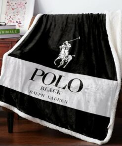 Ralph Lauren Black Fashion Luxury Brand Premium Blanket Fleece Home Decor LVT00253