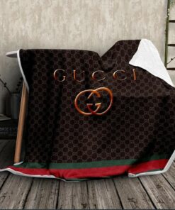 Luxury Brand Yellow Copper Fashion Logo Luxury Blanket Fleece Home Decor LVT00258