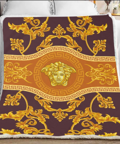 Golden Luxury Brand Premium Blanket Fleece Home Decor LVT00997