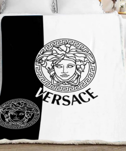 Black White Luxury Brand Premium Blanket Fleece Home Decor LVT01002