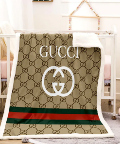 Luxury Brand White Logo Beige Luxury Premium Blanket Fleece Home Decor LVT01019