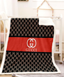 Luxury Brand White Logo Red Black Luxury Premium Blanket Fleece Home Decor LVT01020