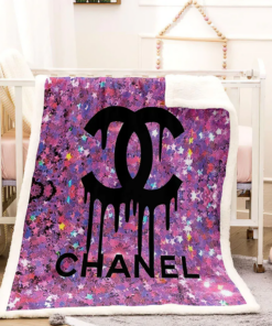 Chanel Rainbow Luxury Brand Premium Blanket Fleece Home Decor LVT01028