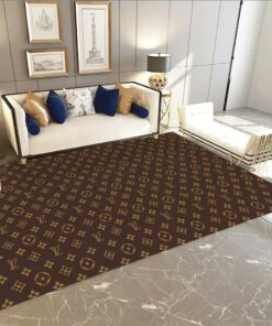 Louis Vuitton Brown Fashion Limited Luxury Brand Rug Carpet Home Decor LVT00332