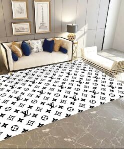 Louis Vuitton White Fashion Limited Luxury Brand Rug Carpet Home Decor  LVT00333