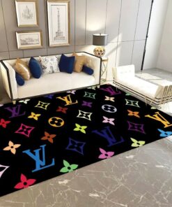 Louis Vuitton Colorful Fashion Limited Luxury Brand Rug Carpet Home Decor LVT00341