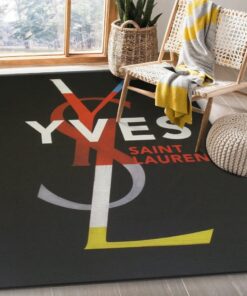 Yves Saint Laurent Fashion Logo Limited Edition Luxury Brand Rug Carpet Home Decor  LVT00354