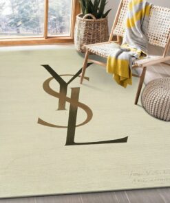 Yves Saint Laurent Fashion Logo Limited Edition Luxury Brand Rug Carpet Home Decor  LVT00355