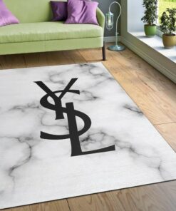Yves Saint Laurent Fashion Logo Limited Edition Luxury Brand Rug Carpet Home Decor  LVT00356