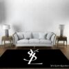 Yves Saint Laurent Fashion Logo Limited Edition Luxury Brand Rug Carpet Home Decor LVT00358