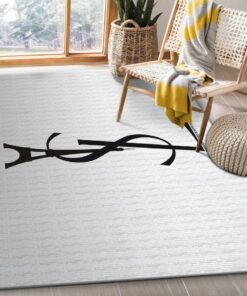 Yves Saint Laurent Fashion Logo Limited Edition Luxury Brand Rug Carpet Home Decor  LVT00360