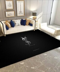 Yves Saint Laurent Fashion Logo Limited Edition Luxury Brand Rug Carpet Home Decor  LVT00364