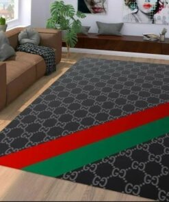 Gucci Black Luxury Area Rug For Living Room Bedroom Carpet Home Decor  LVT00379