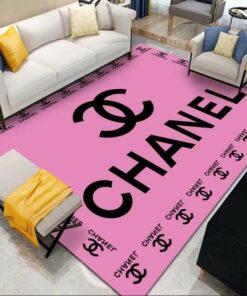 Chanel Pink Luxury Area Rug For Living Room Bedroom Carpet Home Decor   LVT00386