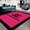 Chanel Pink Luxury Area Rug For Living Room Bedroom Carpet Home Decor LVT00387