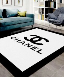 Chanel White Luxury Area Rug For Living Room Bedroom Carpet Home Decor  LVT00389