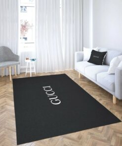 Gucci Black Luxury Area Rug For Living Room Bedroom Carpet Home Decor Mat LVT00469