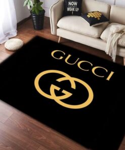 Gucci Black Luxury Area Rug For Living Room Bedroom Carpet Home Decor Mat5 LVT00473