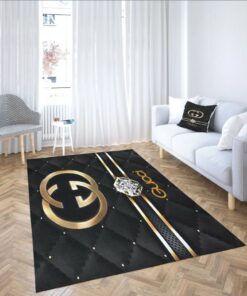 Gucci Diamond Luxury Area Rug For Living Room Bedroom Carpet Home Decor Mat LVT00491