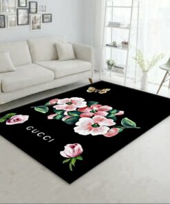 Gucci Flower Luxury Area Rug For Living Room Bedroom Carpet Home Decor Mat LVT00494