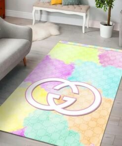 Gucci Colorful Luxury Area Rug For Living Room Bedroom Carpet Home Decor Mat LVT00501