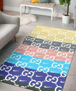 Gucci Colorful Luxury Area Rug For Living Room Bedroom Carpet Home Decor Mat LVT00502