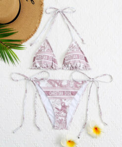 Luxury Brand Oblique CD Print Bikini 2 Pc Set M0301022