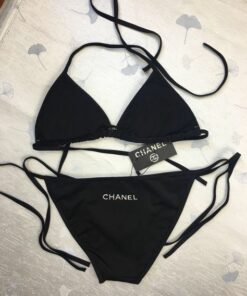 Black Luxury Brand Bikini 2 Pc Set