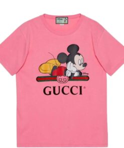 Hot Luxury Brand  New T-Shirt for woman  MICKEY IN PINK