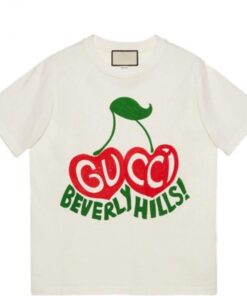 Hot Luxury Brand  New T-Shirt for woman  CHERRY BEVERLY HILLS