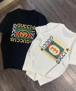 Hot Luxury Brand  New T-Shirt for woman  GUCCI GOLD LOGOS