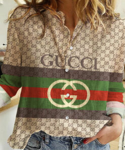 New Arrival Luxury Brand  Monogram Button Shirt LMH3008