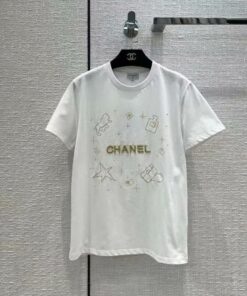 Chanel New White Luxury Brand Premium Unisex T-Shirt Outfit For Men Women LVT00645