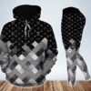 Black Hoodie Leggings Luxury Brand  Clothing Clothes Outfit For Women HT