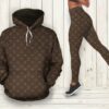 Brown Hoodie Leggings Luxury Brand  Clothing Clothes Outfit For Women HT