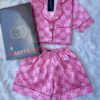 SHORT PYJAMAS SET IN PINK FOR WOMEN