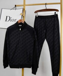 Limited Stand Collar Jacket + Sweatpants Dior Luxury Brand Unisex Hot Gift PEA32231
