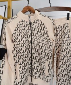 Limited Stand Collar Jacket + Sweatpants Dior Luxury Brand Unisex Hot Gift PEA32232