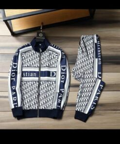 Limited Stand Collar Jacket + Sweatpants Dior Luxury Brand Unisex Hot Gift PEA32237