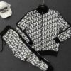 Limited Stand Collar Jacket + Sweatpants Dior Luxury Brand Unisex Hot Gift PEA32238