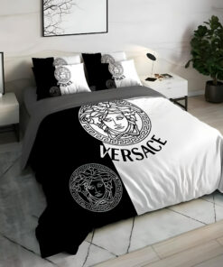 Black White Luxury Brand High End Premium Bedding Set Home Decor LVT00548