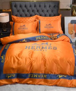 Hermes Luxury Brand Premium Fashion Limited Bedding Set Home Decor LVT00777