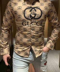 Limited Luxury Brand  Long Sleeve Button Shirt for Men Hot  PEA33852