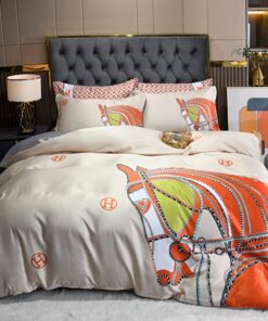 Hermes Luxury Brand Premium Fashion Limited Bedding Set Home Decor PEA345109